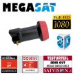 LNB Single 0.1 dB Megasat Diavolo FULLHD 3D 60dB High Gain