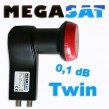 LNB Twin 0,1 dB Megasat Diavolo HD-Ready FULLHD 3D 2 Teilnehmer