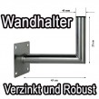 Wandhalter 45 cm Stahl verzinkt inkl. Mastkappe 48mm Stabil Robust