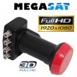 LNB Quattro 0,1 dB Megasat Diavolo High Gain 60dB HDTV FullHD 3D tauglich NEU