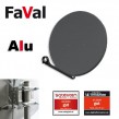 Faval Antenne 100cm Alu Sat Schüssel Spiegel in Anthrazit NEU