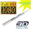 Koaxial Kabel 130 dB 50 Meter Rolle 1,0mm Innenleiter FullHD HDTV 3D tauglich 4-fach geschirmt + 10x F-Stecker 7,5mm