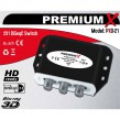 PremiumX DiseqC Schalter 2/1 2.0 PXD-21 mit Wetterschutzgehäuse FullHD HDTV 3D NEU