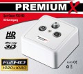 PremiumX PX3-DC 3 fach Durchgangsdose Sat Durchgangs Dose DC Durchgang Antennendose DIGITAL FULLHD 3D tauglich