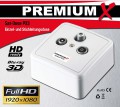 PremiumX PX3 Sat Dose 3-Fach Enddose Antennendose Einzel und Stichleitungsdose Antennen Auf und Unterputz FULLHD Digital 3D