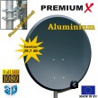 Antenne PremiumX PXA80 Aluminium 80 cm, Digital Sat Schüssel Spiegel in Anthrazit FullHD HDTV 3D tauglich NEU
