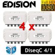 4x DiseqC-Schalter 4/1 Edision mit Wetterschutzgehäuse DVB-S/DVB_S2 SAT DIGITAL FullHD 3D und HDTV fähig NEU