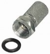 20 F-Stecker 8,2mm / für 130dB Koax Kabel / Sat Kabel
