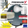 PremiumX Antenne 80cm Stahl , Digital Sat Schüssel Spiegel Anthrazit + Opticum Quad LNB 0,1dB Testsieger + 50m PremiumX Koaxial Kabel 130dB 4 fach geschirmt Sat Kabel Antennenkabel + 8 x F-Stecker 7,5mm mit Gummidichtung Gratis !!!