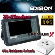 EDISION X-Finder 7  LCD Messgerät Satfinder Sat Finder HD DVB-S2 / DVB-S / DVB-C / DVB-T FULLHD X Finder + 10x PremiumX PX3 Sat Dose 3-Fach Enddose Antennendose Einzel und Stichleitungsdose Antennen Auf und Unterputz FULLHD Digital 3D